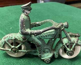 Champion Cast Iron Motorcycle Cop