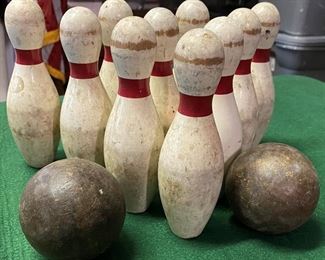 Wood Table top Bowling