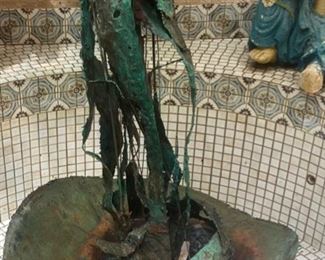 Brutalist bronze fountain/sculpture