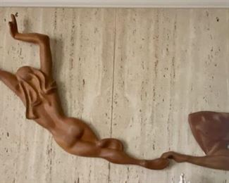 Large Vintage wall sculpture circa 1956!  with provenance,  next image