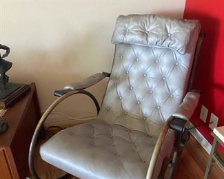 Fantastic MCM  leather rocking chair.  