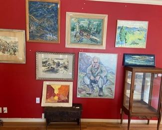 Great art wall  Listed artists!