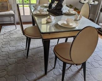 1950's Umberto Mascagni table & 4 chairs