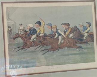 1888 "THE WINNING POST" LITHOGRAPH