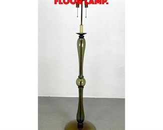 Lot 15 Seguso Style Murano Glass Floor Lamp.