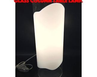 Lot 58 Signed Vistosi Murano Art Glass Column Table Lamp.