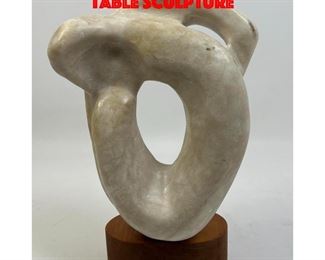 Lot 88 Abstract Carved Marble Table Sculpture