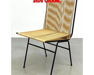 Lot 126 Allan Gould Iron and Cord Side Chair.