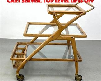 Lot 144 Ico and Luisa Parisi Bar Cart Server. Top level lifts off