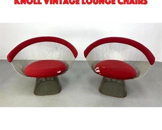 Lot 147 Pair of Warren Platner Knoll Vintage Lounge Chairs