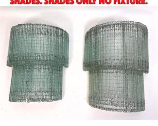Lot 150 Pair crystal Wall Sconce Shades. Shades only no fixture.