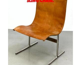Lot 173 KATAVOLOS Style Leather Sling Chair.