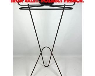 Lot 205 Tony Paul Style Hairpin Iron Valet. Possibly French.