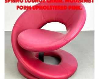 Lot 212 JAYMAR Style Moderne Spring Lounge Chair. Modernist form upholstered Pink.
