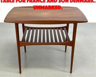 Lot 221 Edvard KindtLarsen End Table For France and Son Denmark. Unmarked.