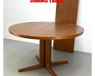 Lot 224 Danish Modern Teak Round Dining Table.