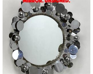 Lot 234 C JERE Raindrop Round Wall Mirror. Unsigned.