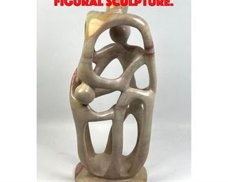 Lot 251 Carved Stone Figural Sculpture.