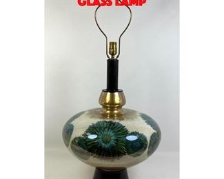 Lot 273 Laurel Reverse Painted Glass Lamp