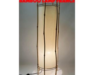 Lot 279 Louis Sognot Attributed Bamboo Lamp France
