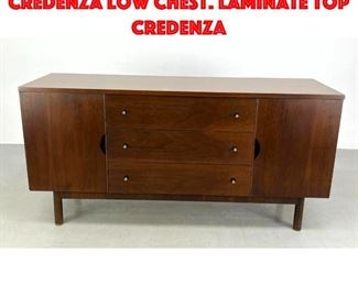 Lot 290 STANLEY American Modern Credenza Low Chest. Laminate top credenza
