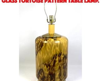 Lot 296 Large Italian Murano Glass Tortoise Pattern Table Lamp.