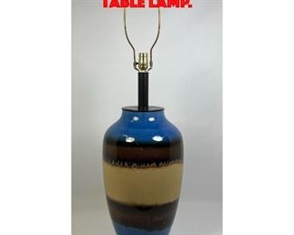 Lot 297 Large Glazed Art Pottery Table Lamp.