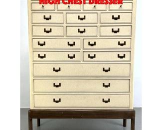 Lot 298 Large Baker Style 21 Drawer High Chest Dresser