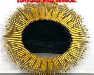 Lot 311 Decorator BERNHARDT Oval Sunburst Wall Mirror.