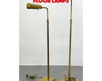 Lot 349 Pair Koch and Lowy Brass floor lamps
