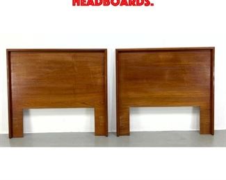 Lot 375 Pr Modernist Twin Headboards.