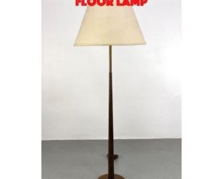 Lot 382 Wood And Brass Modernist Floor Lamp