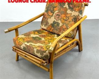 Lot 403 John Wisner Ficks Reed Lounge Chair. Bamboo frame.