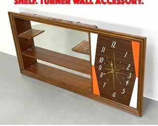 Lot 426 50s Modern Wall Clock Shelf. Turner wall accessory.