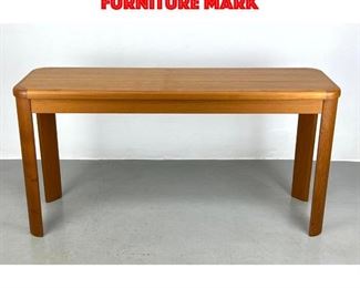 Lot 451 Teak console table. NORDIC FURNITURE Mark