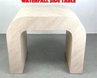 Lot 456 Post Modern Laminate waterfall side table