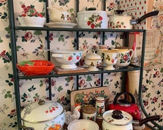 Strawberry Enamel Cookware 