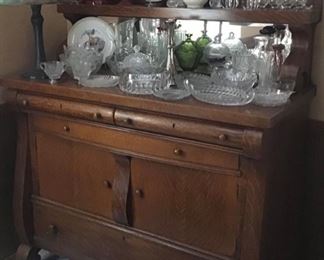 Antique Quarter Sawn Oak Buffet