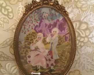 Vintage Needlepoint Picture 