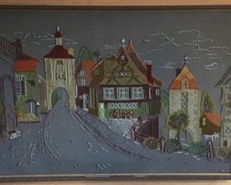 Large Needlework Picture