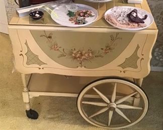 Hand Painted Teacart 