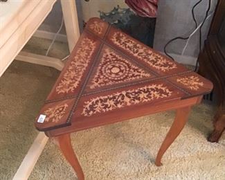 Triangular Music Box Table