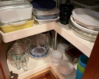 Kitchen essentials, dish sets, pots & pans, glassware, serving pieces