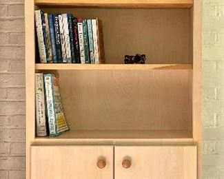 Blonde Bookcase Storage