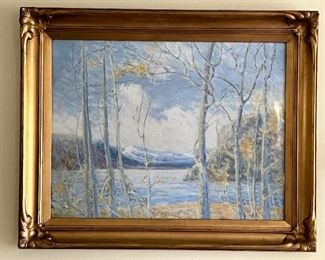 Antique Oil on Board signed Josephine Reichmann