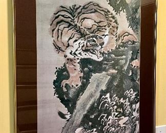Framed Tiger Art