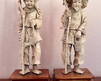 Vintage Figurines on Stands