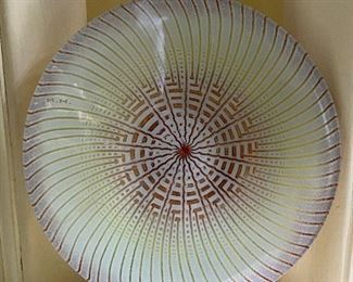 Maurice Heaton Art Glass Plate