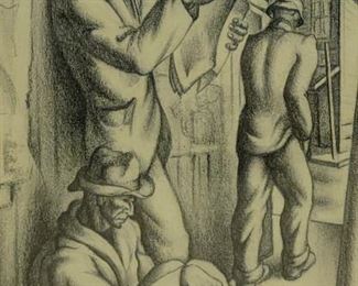 Harold Rabinovitz NY Unemployed Drawing