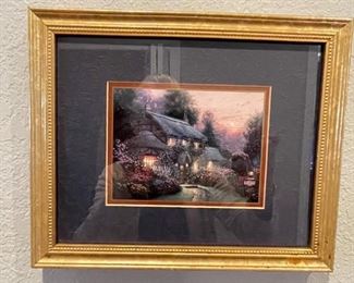 Thomas Kinkade Accent Framed Print “Julianne’s Cottage” w/COA!